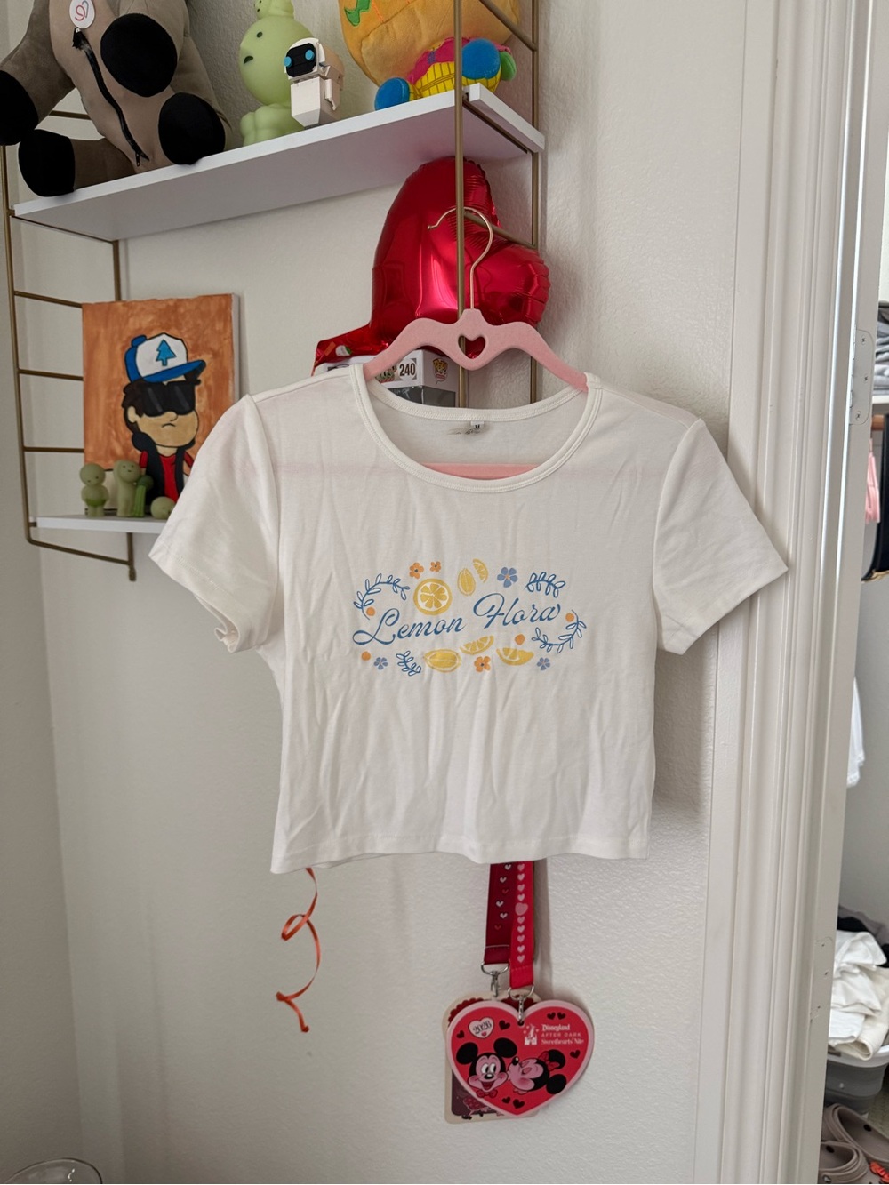 White 'Lemon Flora' Graphic Tee